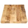 vidaXL Bordplate naturlig kant 80x40x2,5 cm grovt heltre mangotre