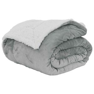 vidaXL Teppe Gr&aring; 130 x 150 cm 1 kg Fleece