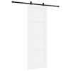 vidaXL Skyved&oslash;r Hvit og svart 83 x 232 cm Heltre furu