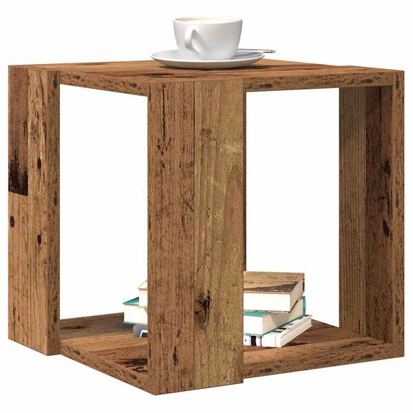 vidaXL Kaffebord Gamle tre 32 x 32 x 30 cm Konstruert tre