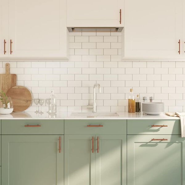 vidaXL Skaph&aring;ndtak 10 stk bronse 96 mm rustfritt st&aring;l