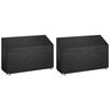 vidaXL Trekk til hagebenk 2 stk 8 maljer 190x70x70/88 cm polyetylen