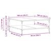 vidaXL Salongbord sonoma eik 100x100x40 cm konstruert tre