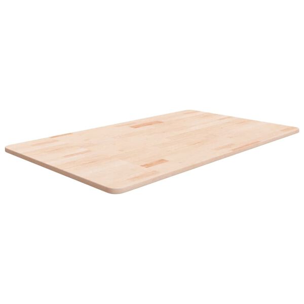 vidaXL Benkeplate til bad 100x60x1,5 cm ubehandlet heltre