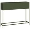 vidaXL Hevet Hageplante Olivengr&oslash;nn 100 x 26 x 82 cm St&aring;l