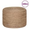 vidaXL Jutetau 100 m lang 4 mm tykk