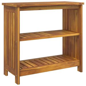 vidaXL Hageskap med hylle Brun 75 x 35 x 70cm Solid akasietre