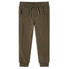 vidaXL Joggebukser for barn kaki melert 104