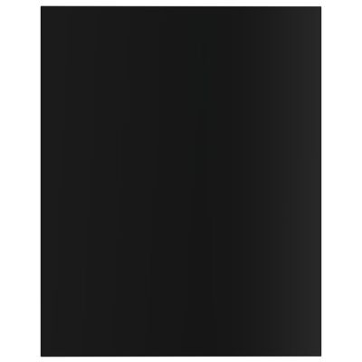 vidaXL Hylleplater 4 stk høyglans svart 40x50x1,5 cm sponplate