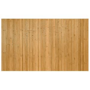 vidaXL Teppe rektangul&aelig;r naturell 60x100 cm bambus