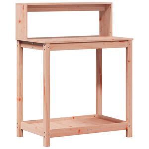 vidaXL Pottebord med hyller 82,5x50x109,5 cm heltre douglasgran