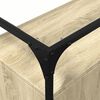 vidaXL Skjenk med glasstopp sonoma eik 98x35x81 cm konstruert tre