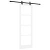 vidaXL Skyved&oslash;r ORKDAL 78 x 232 cm Massivt furutre og glass