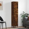 vidaXL Highboard r&oslash;kt eik 34,5x34x180 cm konstruert tre