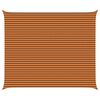 vidaXL Solskygge seil Oransje og Brunt 6 x 5 m 100% polyester Oxford
