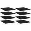 vidaXL Hylleplater 8 stk svart 40x50x1,5 cm konstruert tre