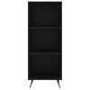 vidaXL Highboard svart 34,5x34x180 cm konstruert tre