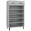 vidaXL Skohylle gr&aring; sonoma 60x35x105 cm konstruert tre
