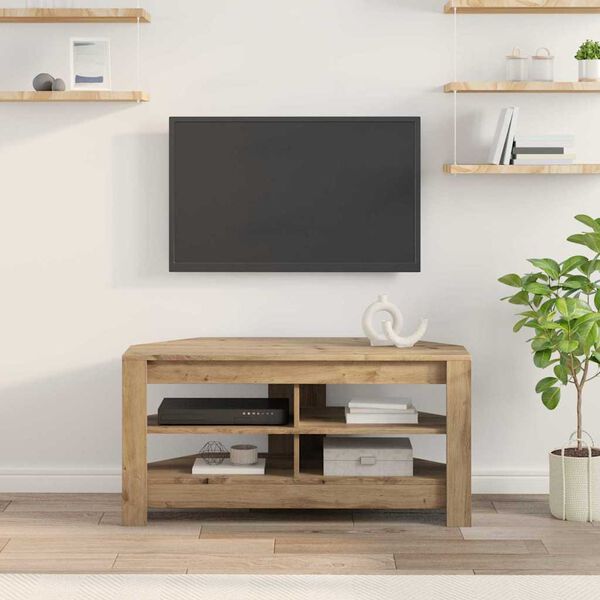 vidaXL HjørneTV-skap Gamle tre 102 x 40,5 x 45 cm Konstruert tre
