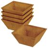 vidaXL Hageblomsterpotte 5 pcs Rusten 35 x 35 x 15 cm Cortenstål