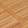 vidaXL 5-delers hagespisesett 120x70 cm heltre teak