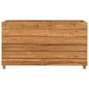 vidaXL Høybed 100x40x55 cm resirkulert teak og stål