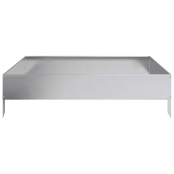 vidaXL H&oslash;ybed 100x100x26 cm galvanisert st&aring;l