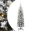 vidaXL Kunstig juletre med 150 LED gr&oslash;nn 150 cm PVC og st&aring;l og plast