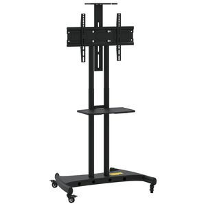 vidaXL TV-stativ p&aring; hjul 32-70 tommers skjerm maks VESA 600x400mm 60kg