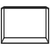 vidaXL Konsollbord svart 100x35x75 cm herdet glass