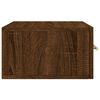 vidaXL Veggmonterte nattbord 2 stk brun eik 35x35x20 cm