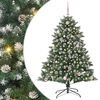 vidaXL Kunstig juletre med 150 LED gr&oslash;nn 150 cm PVC og plast og st&aring;l