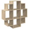 vidaXL Vegghylle Sonoma eik 90 x 25 x 90 cm Konstruert tre