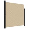 vidaXL Uttrekkbar sidemarkise beige 200x600 cm