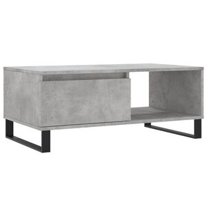 vidaXL Salongbord betonggr&aring; 90x50x36,5 cm konstruert tre