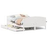 vidaXL Sengeramme uten madrass hvit 120x190 cm heltre furu