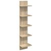 vidaXL Vegghylle Sonoma eik 22 x 15 x 100 cm Konstruert tre