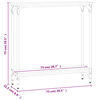 vidaXL Konsollbord brun eik 75x22,5x75 cm konstruert tre