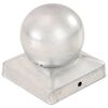 vidaXL Stolpehatter 6 stk ballformet galvanisert metall 91x91 mm