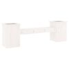 vidaXL Plantebenk hvit 184,5x39,5x56,5 cm heltre furu