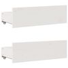 vidaXL Sengeramme uten madrass med skuffer hvit 140x190 cm heltre furu