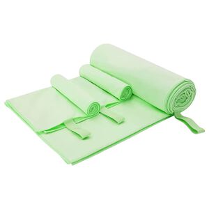 vidaXL Sports h&aring;ndklesett 3 stk. Gr&oslash;nn 210 x 100 cm