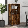 vidaXL Highboard r&oslash;kt eik 62x36x121,5 cm konstruert tre
