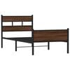 vidaXL Sengeramme uten madrass brun eik 75x190 cm konstruert tre