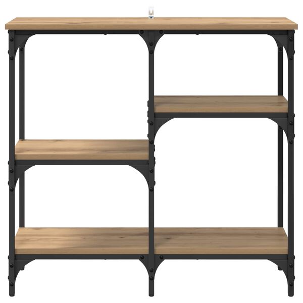 vidaXL Konsollbord Artisan Eik 80 x 29 x 75 cm Konstruert tre