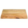 vidaXL Bordplate 80x80x2,5 cm naturlig kant heltre mango