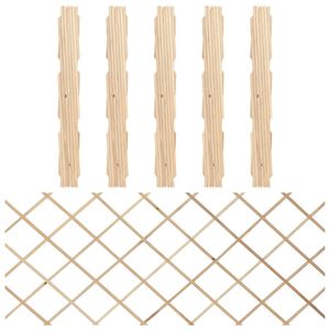 vidaXL Espaliergjerder 5 stk heltre gran 180x80 cm