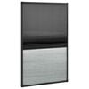 vidaXL Plissert insektskjerm for vindu aluminium 80x160 cm solskjerm
