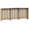 vidaXL Radiatordeksel artisanal eik 205x21,5x83,5 cm konstruert tre