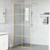 vidaXL Walk-in Dusjvegg Gull 90 x 195 cm herdet glass